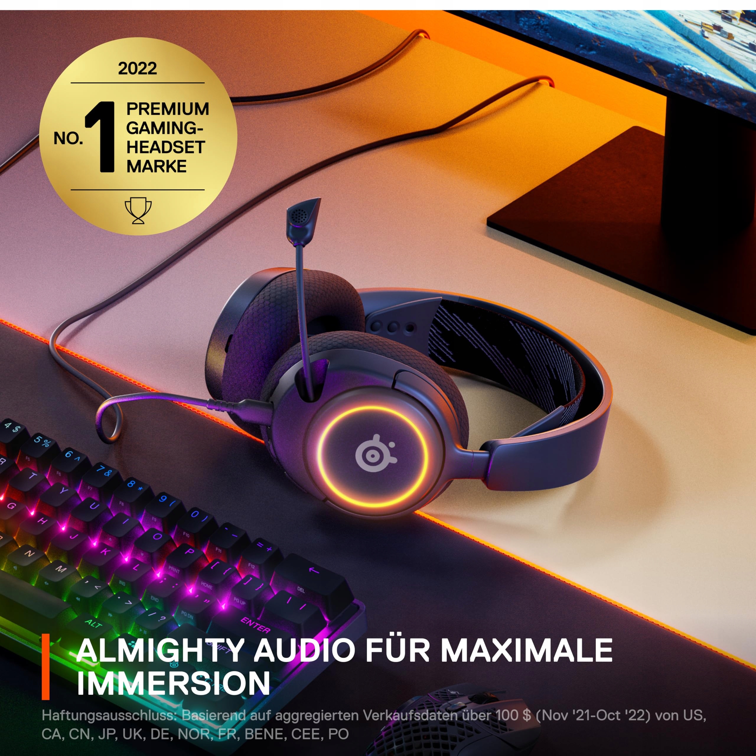 STEELSERIES Arctis Nova 3 Gaming Headset HiFi Surround RGB — miniatura 4