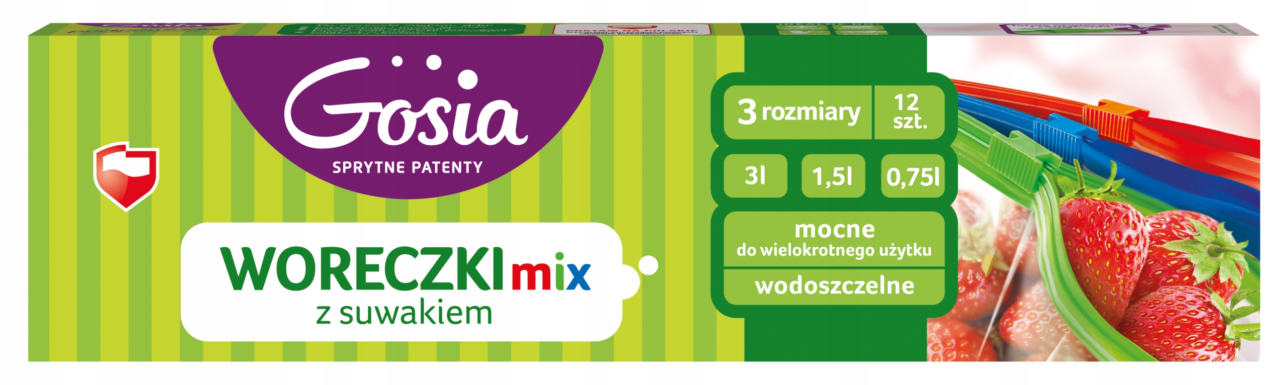 

Gosia Woreczki z suwakiem MIX 12 szt
