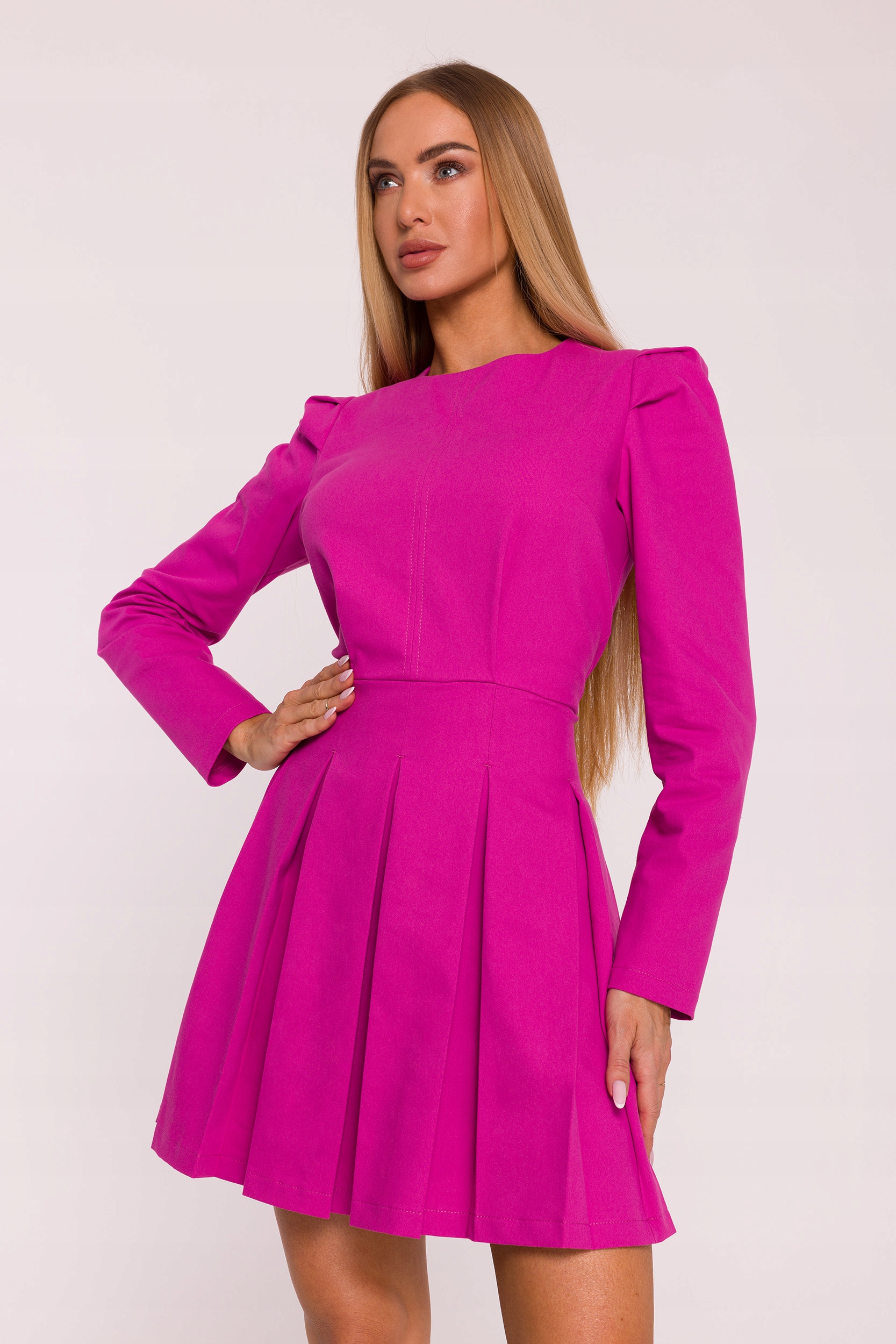 Elegantní Dámské Ženské Šaty Džínové S Proužky Růžové 42 XL