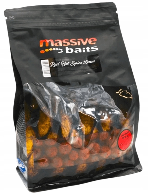 Kulki zanętowe Massive Baits 18mm Red Hot Spice 1kg