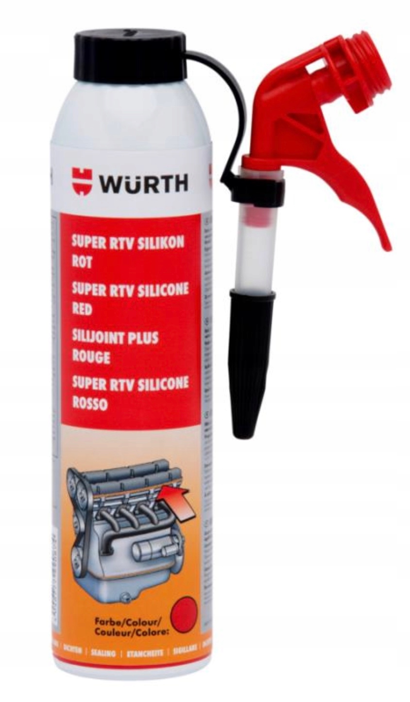 Silikon Rtv Special Czerwony 200ML Wurth