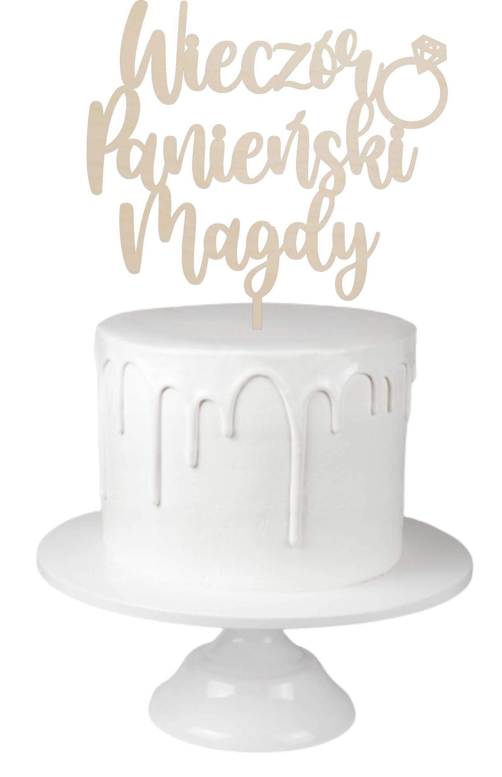 

Topper Na Tort Wieczór Panieński Bride To Be Imię