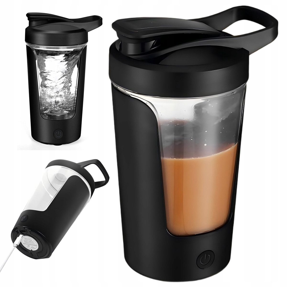 Duży Shaker 450 ml Szejker Do Odżywek Na Siłownię Trerning Szczelny Premium