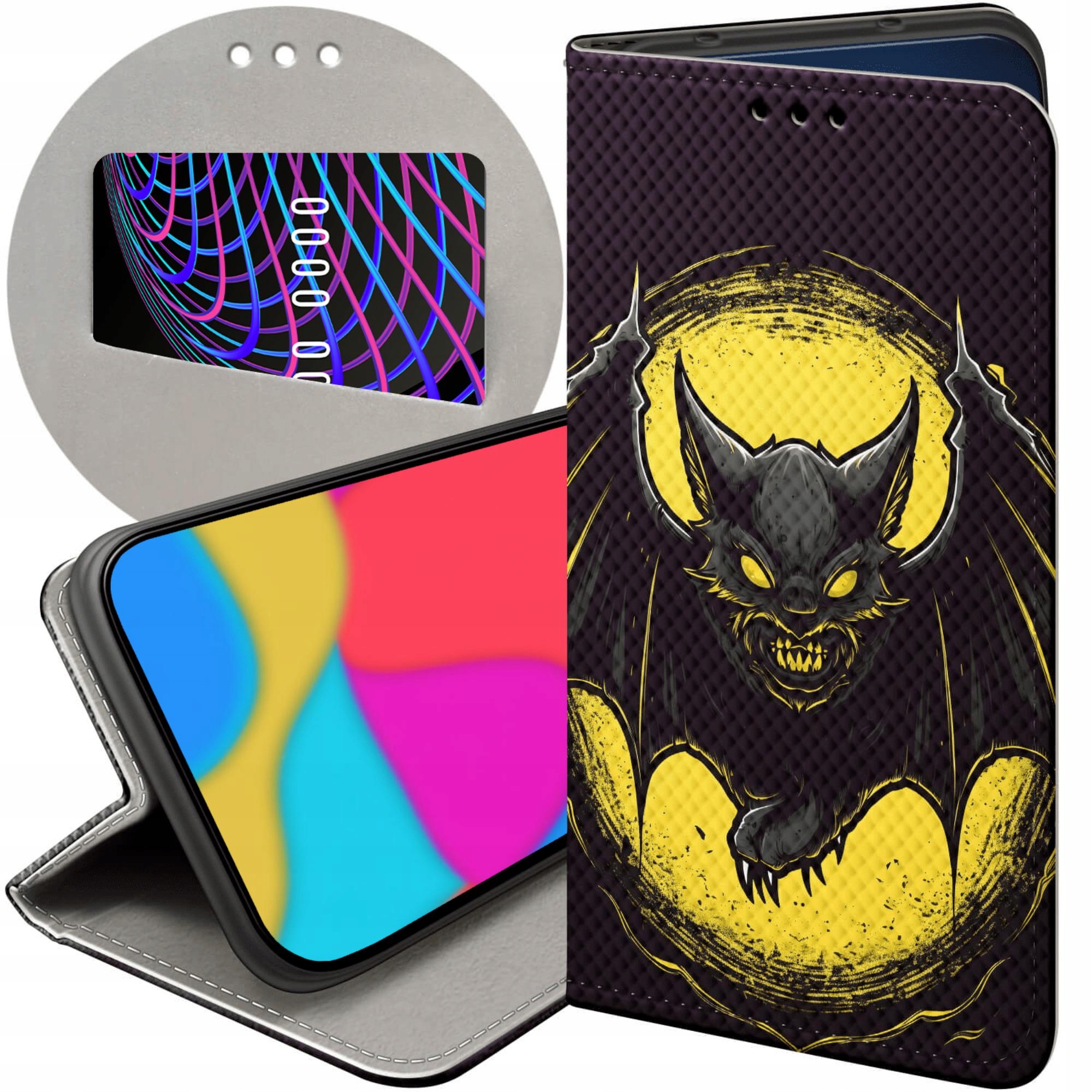 Etui Z Klapką Do Honor 400 Smart X7D 4G 5G Nietoperz Bat Futerał
