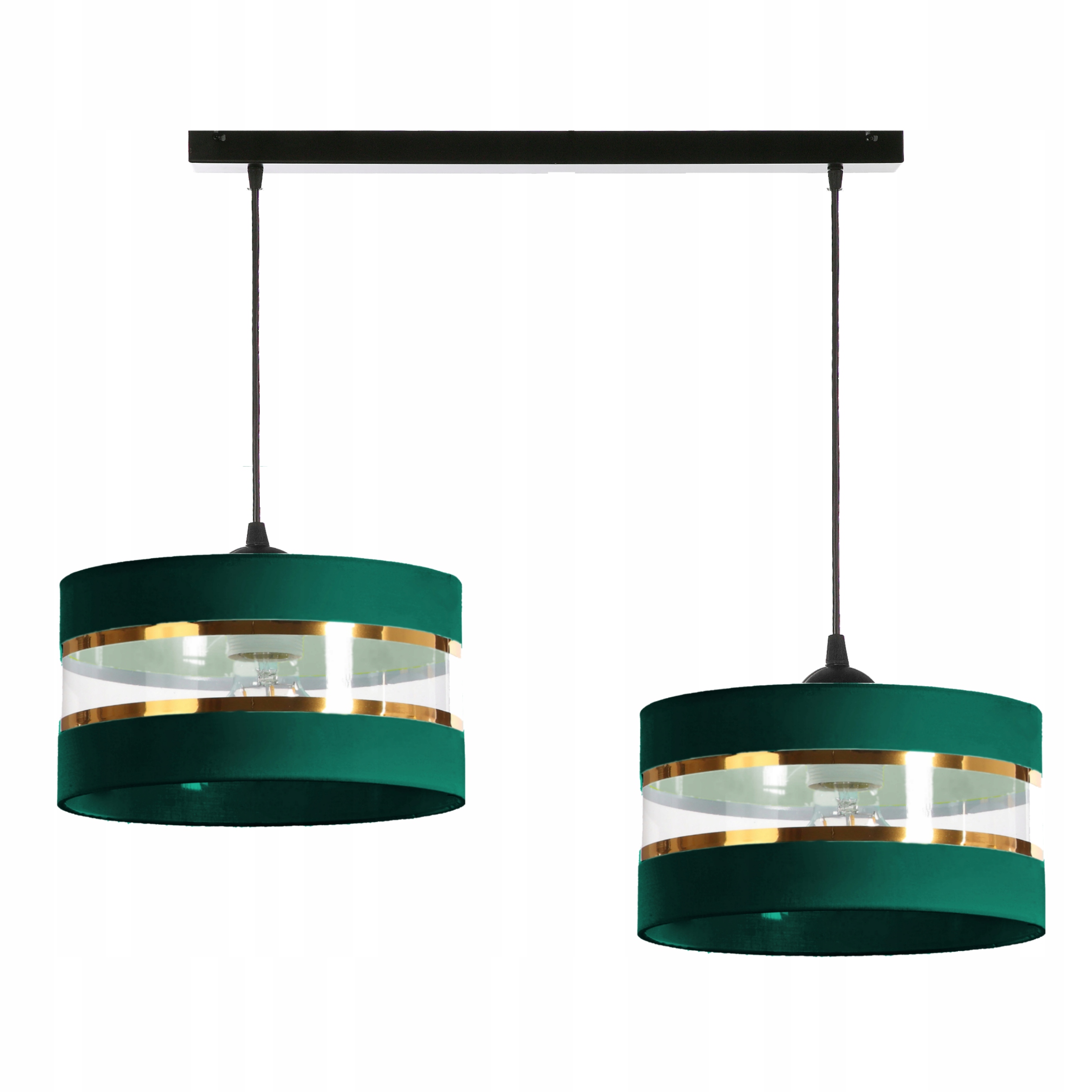 Velká Závěsná Lampa 2xE27 Stínidla Různé Barvy 30CM Edison Led