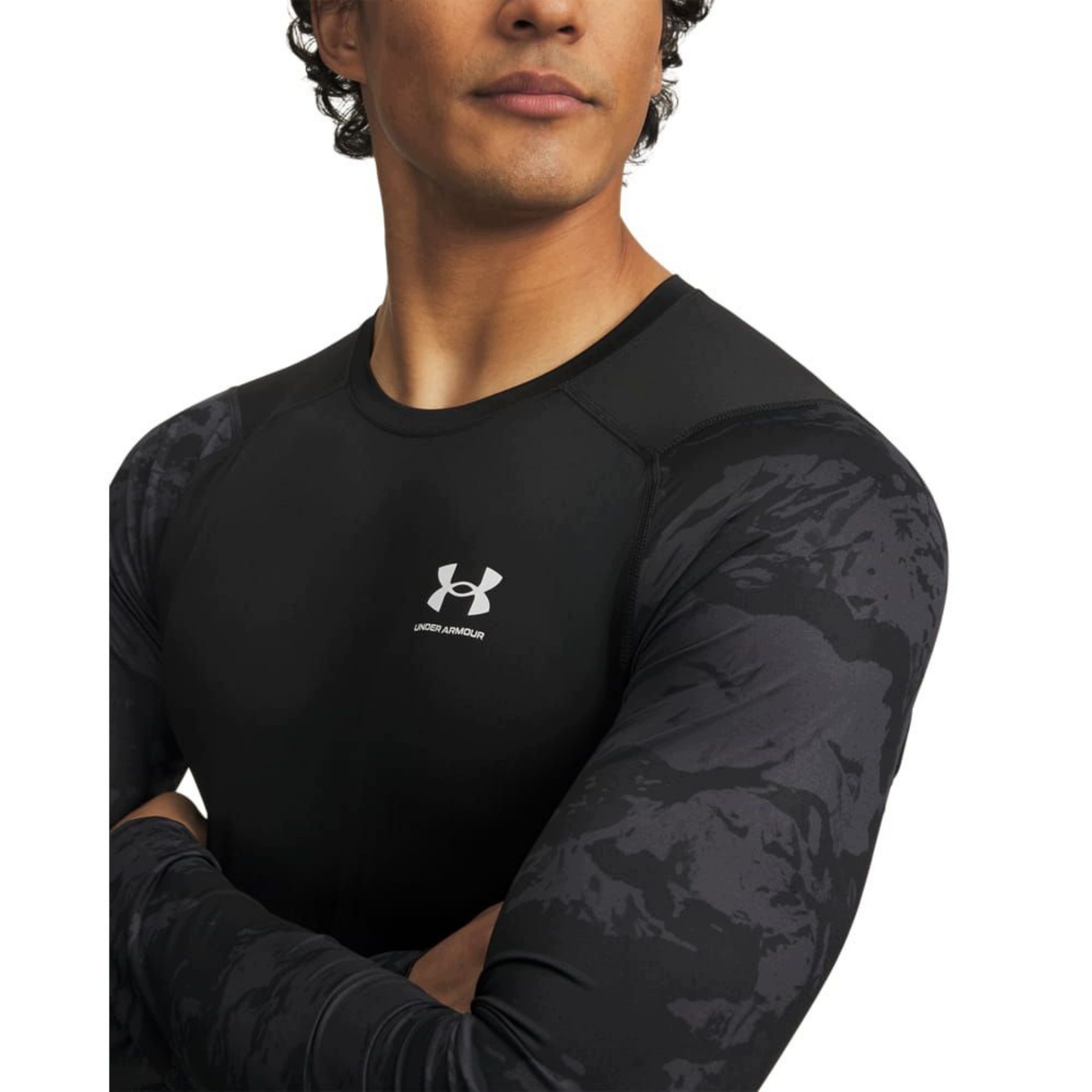Koszulka Męska Under Armour Długi Rękaw Termoaktywna Compression Czarne M