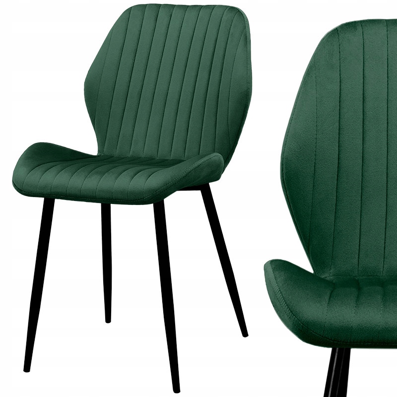 

Krzesło Pikowane Welurowe tapicerowane Do Jadalni