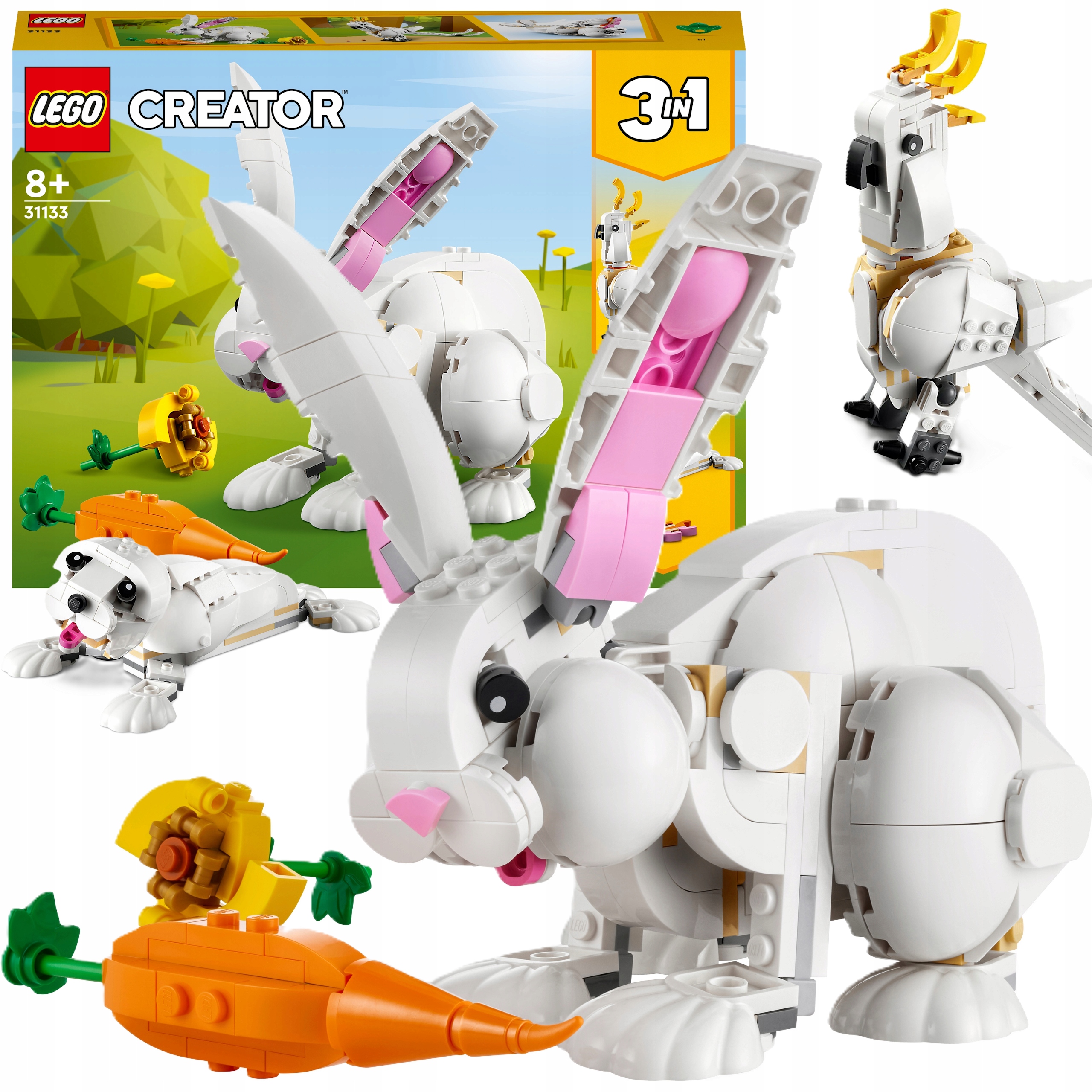 Klocki Lego 31133 Creator 3W1 Biały Królik Zestaw Do Budowania