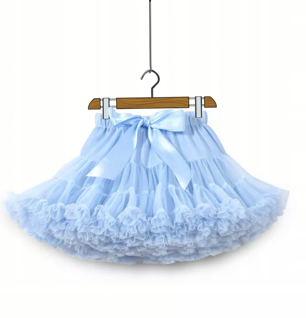 

Tiulowa spódniczka 80 tutu pettiskirt błękitna