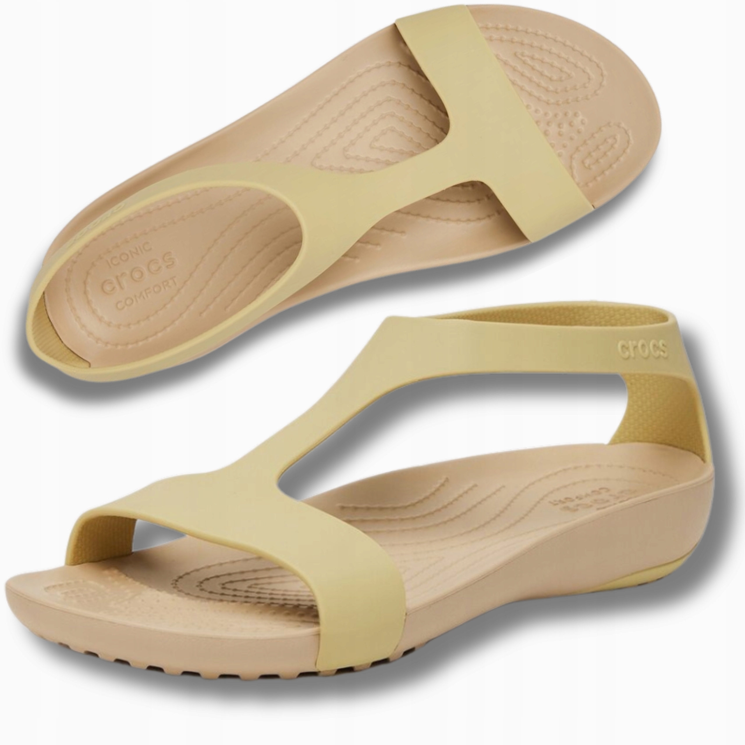 Crocs Dámské Sandály Serena Sandal 205469 Pohodlné Lehké Béžové 41-42 W10