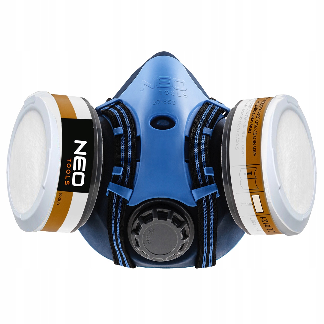 Półmaska Silikonowa ochronna Maska 2 Pochłaniacze Filtr A1P2 Neo 97-53