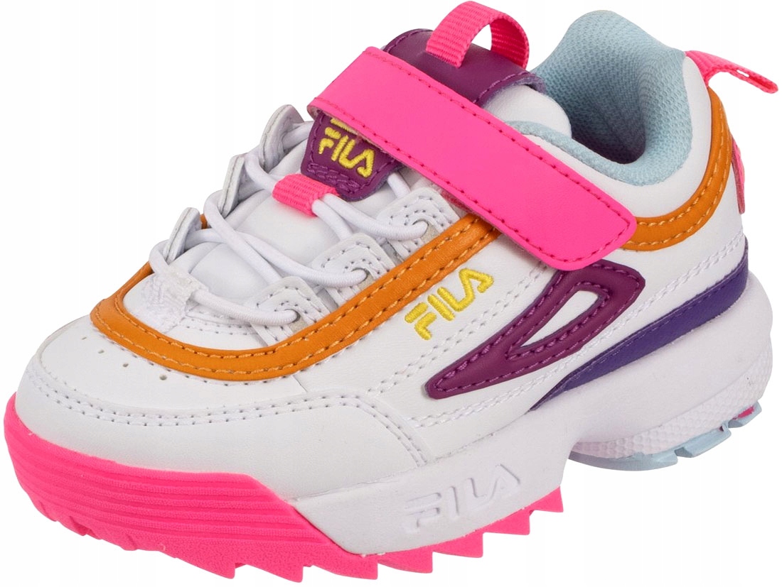 BUTY DZIECI CE FILA DISRUPTOR BUCIKI DLA DZIEWCZYNKI NA RZEPY SNEAKERS R.22 15210486324 Allegro.pl