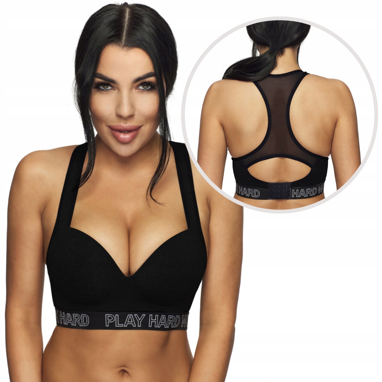 

Stanik Sportowy haftki Biustonosz Top New