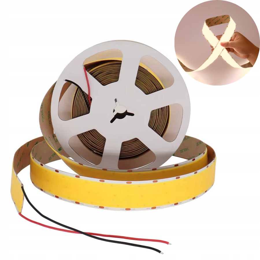 Led pásek Cob Široký Bílý Neutrální 4500K 1600 Led/m 24V 30mm IP20 5m