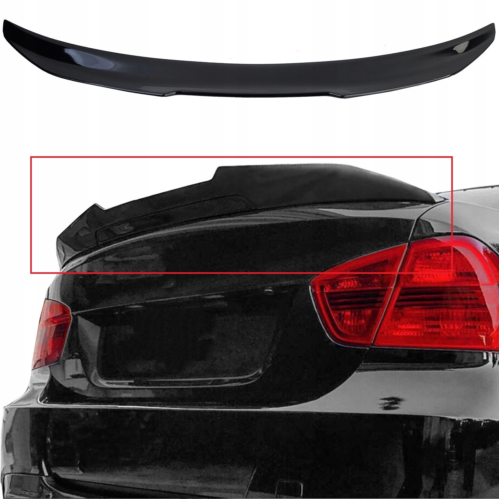 Spoiler Víka Zavazadlového Prostoru Zadní Bmw E90 2005-2012 Letka Spoilerová Vložka Černá
