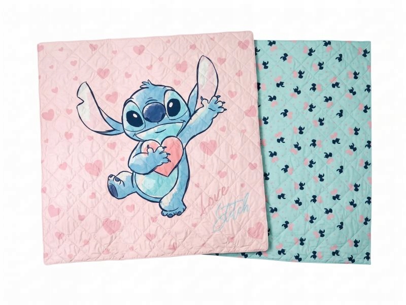 Oboustranný přehoz na postel Disney Stitch 240 x 220 cm.
