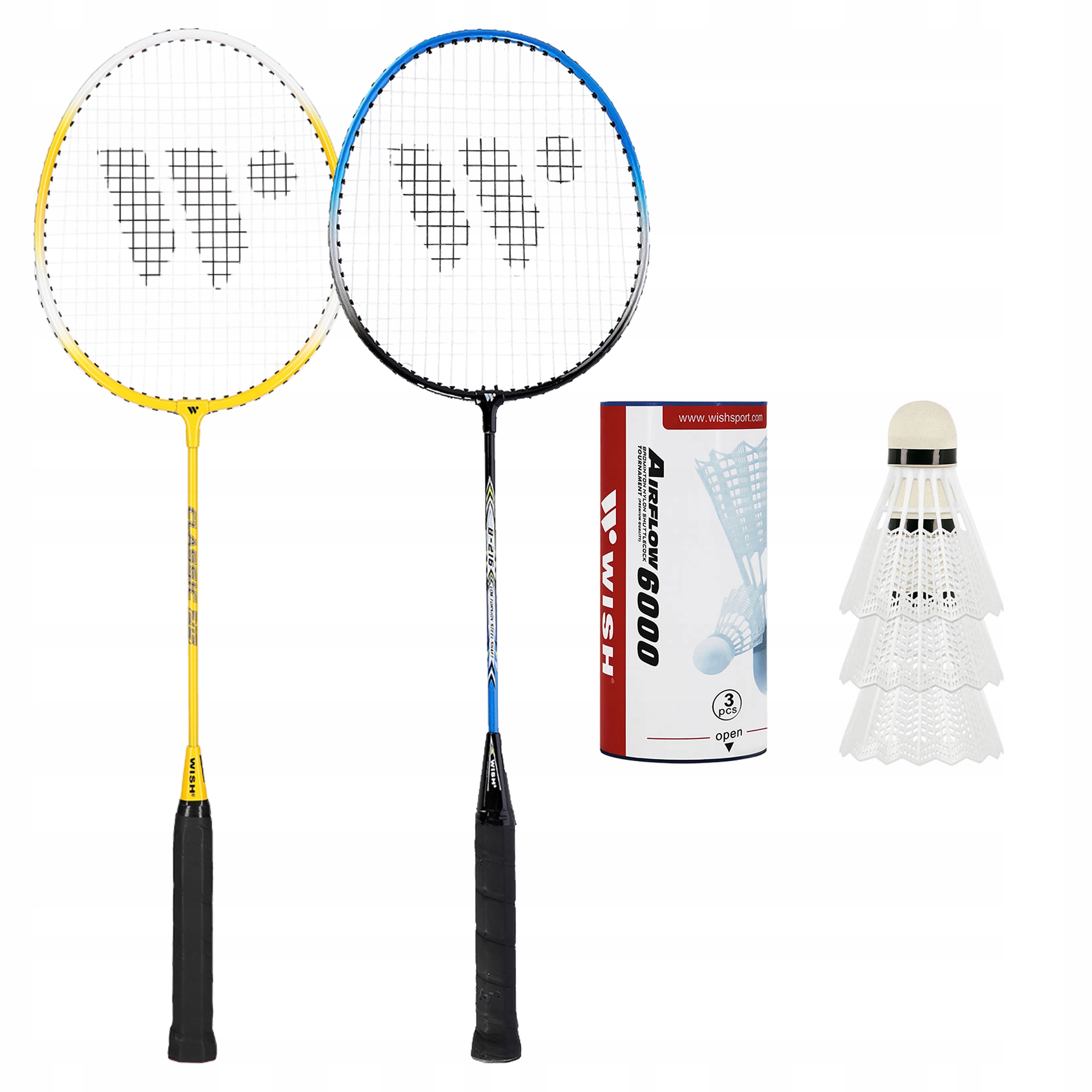 Zestaw Do Gry W Badmintona 2 Rakiety 3 Lotki Rakietki Badminton