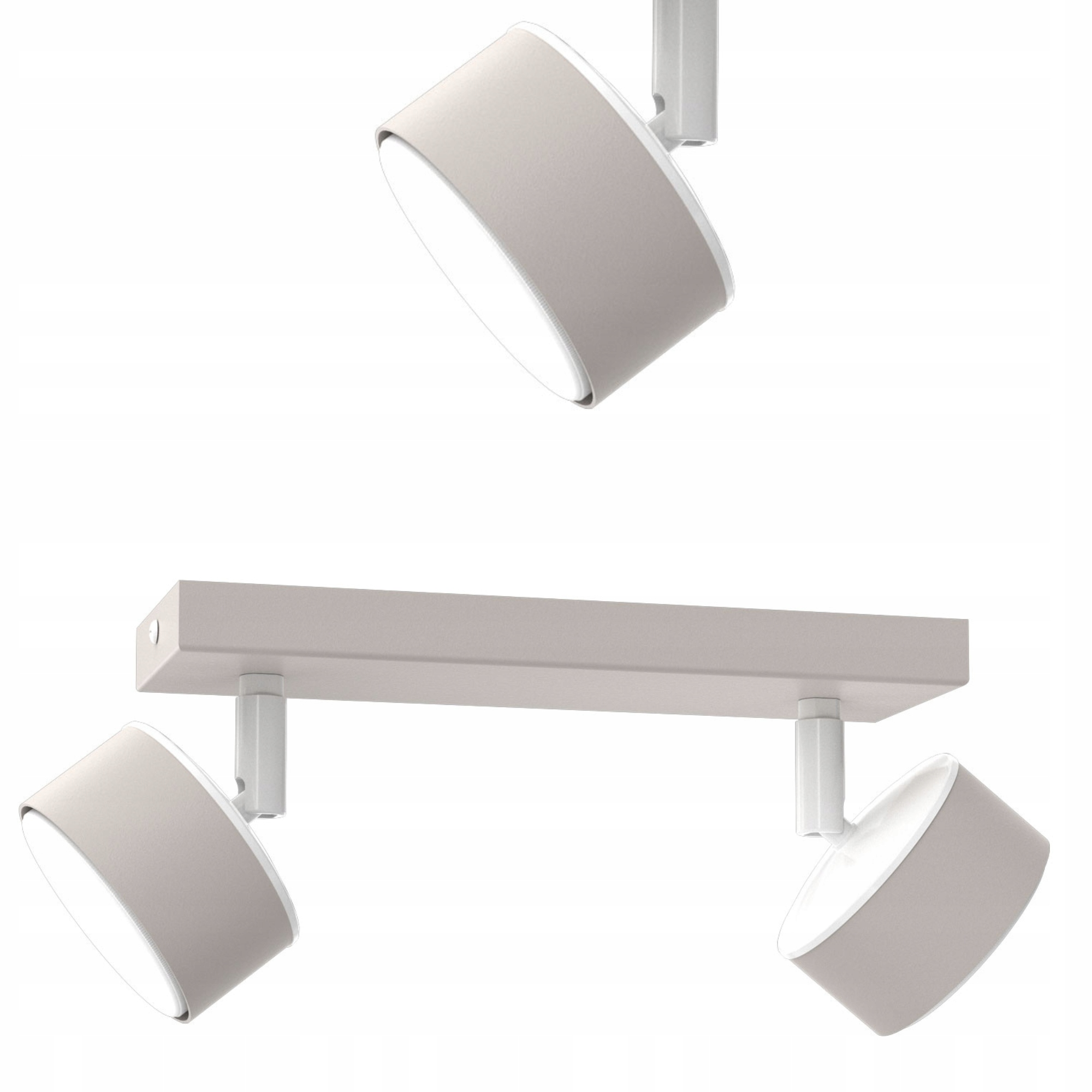 Stropní Svítidlo Stropní Spot Reflektor Světlý Kašmír Bílý GX53 Led Stropní Lišta