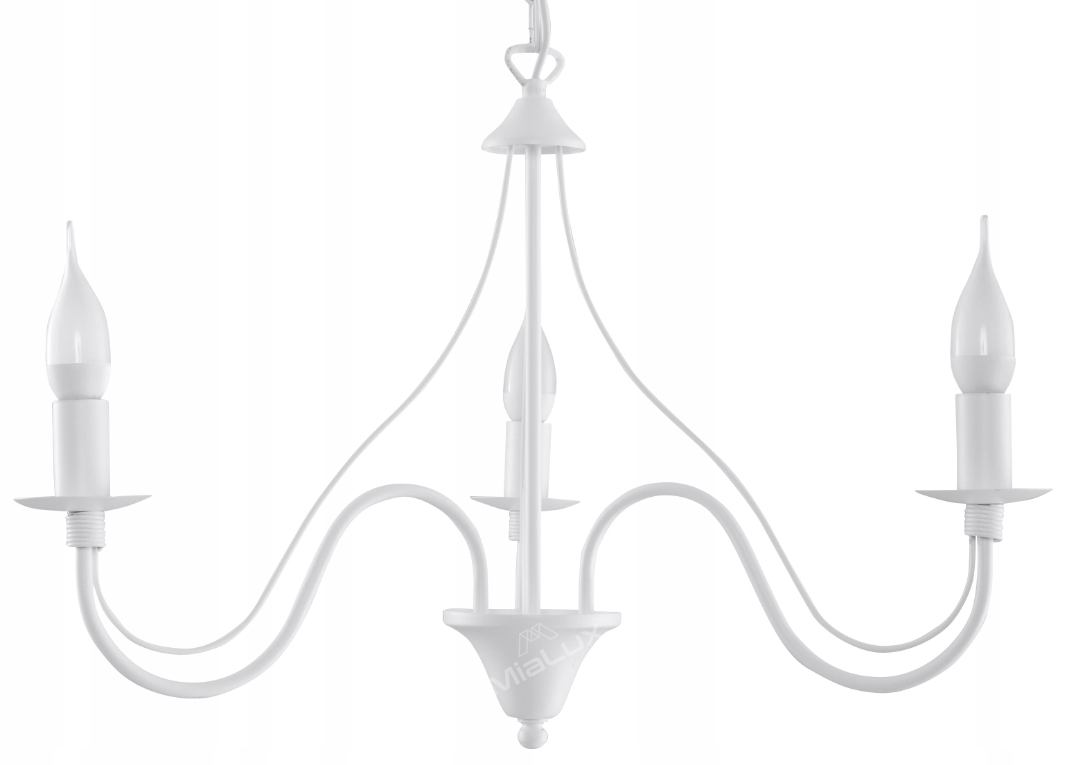 

Lampa Wisząca Verona 3 Biała Oprawa Żyrandol Led