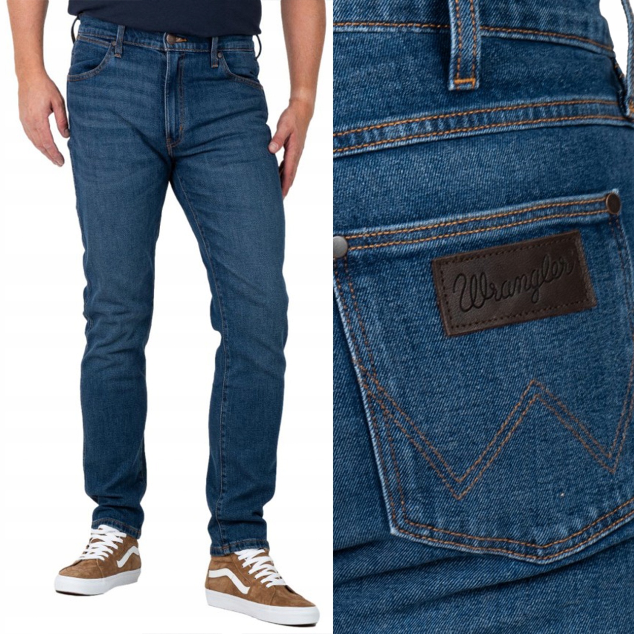 Wrangler Larston slim Louie Louie DžiNS přiléhavé džínové kalhoty W38 L32