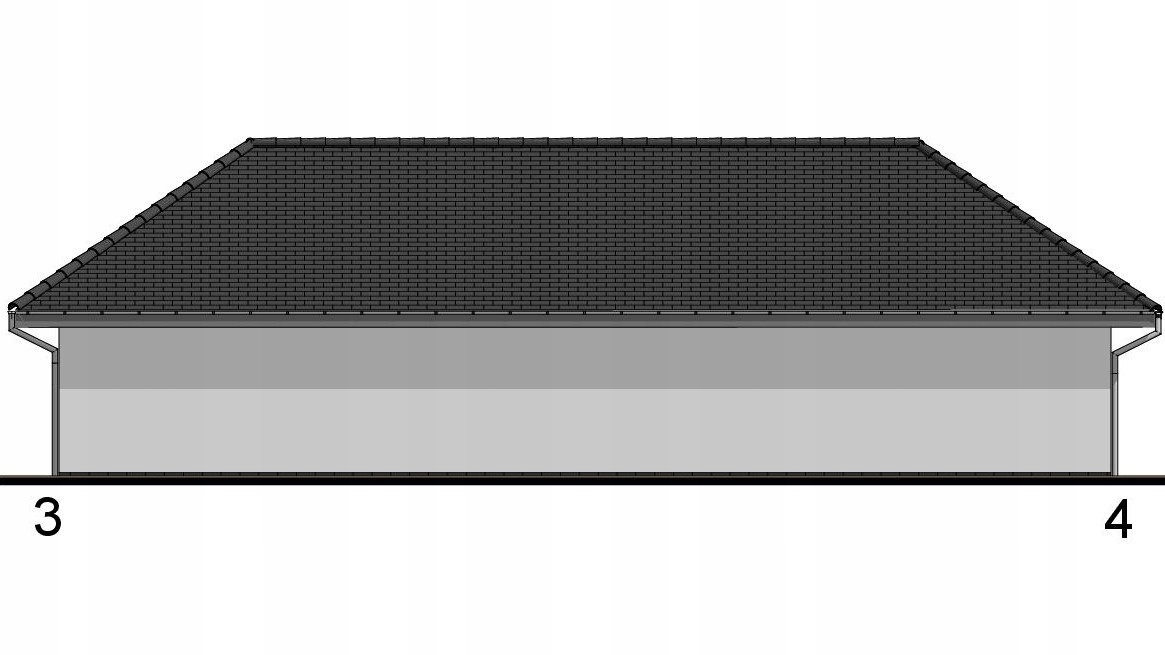 PROJEKT BUDYNKU GOSPODARCZEGO G45 Długość 6.6 m
