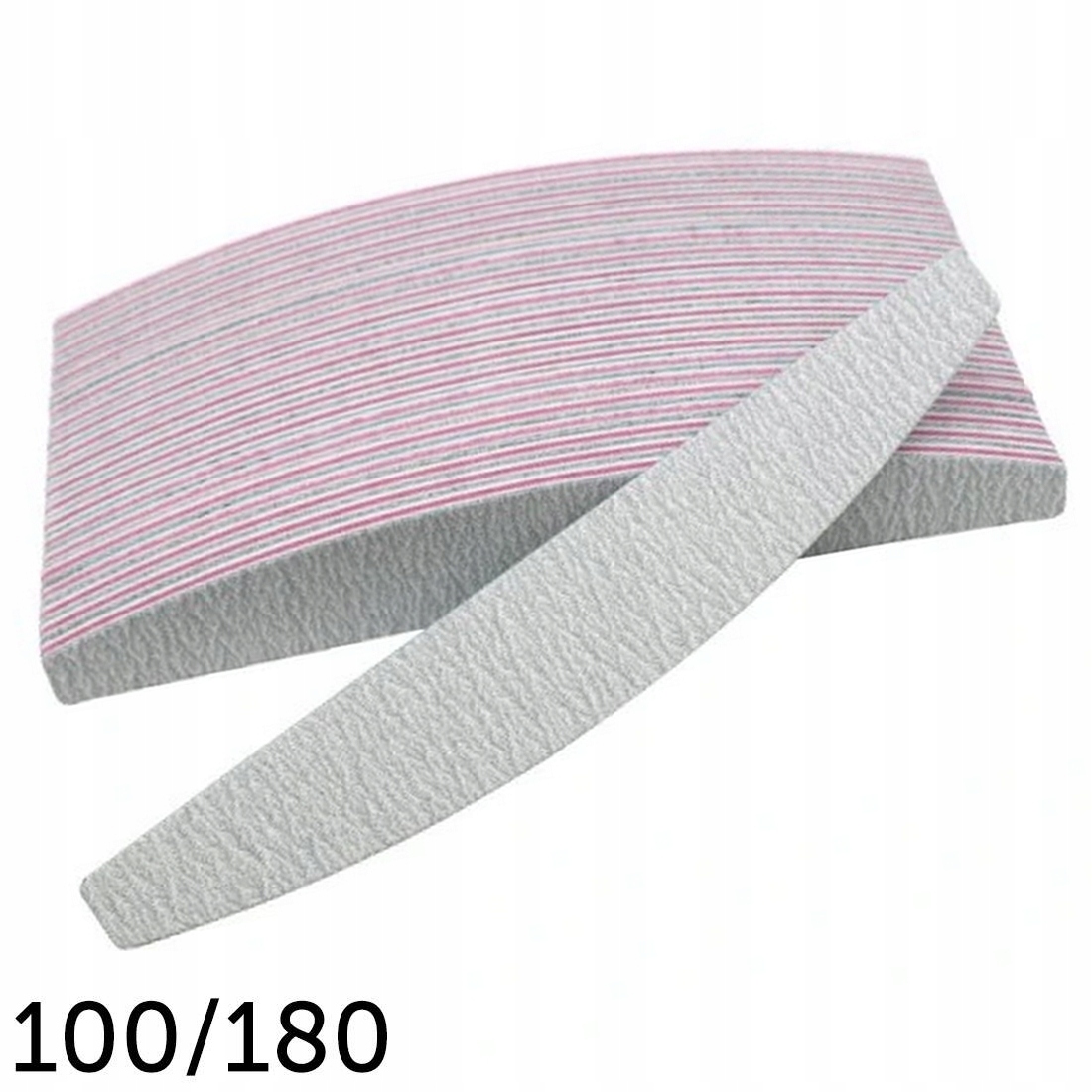 

25szt Pilnik półksiężyc Zebra 100/180 łódka Zestaw