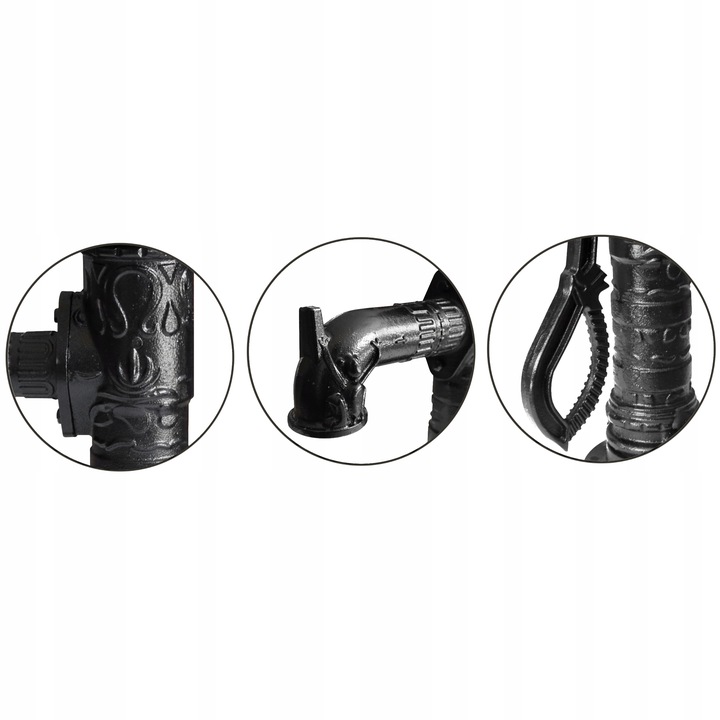 POMPA ABISYNKA OZDOBNA OGRODOWA DELUX CZARNA +PODSTAWA +WĄŻ -WYSOKA JAKOŚĆ! Pojemność hydrofora 0 l