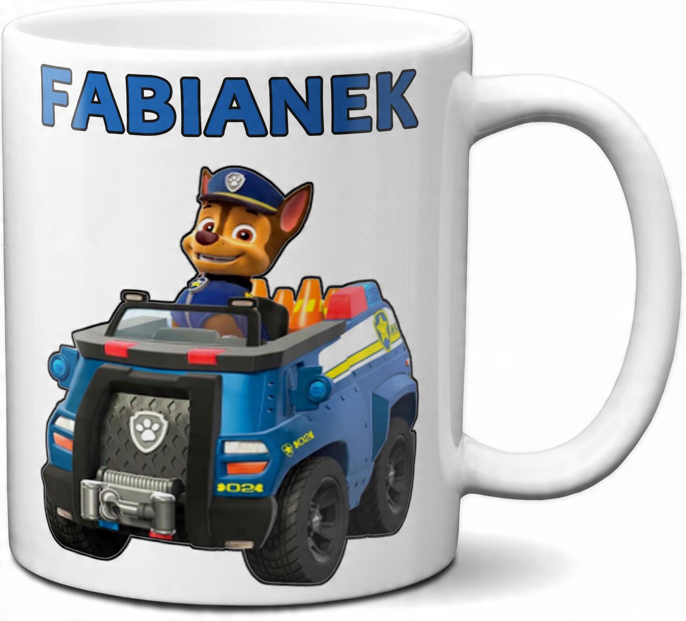

Kubek Paw Psi Patrol Radiowóz Dziecko+imię