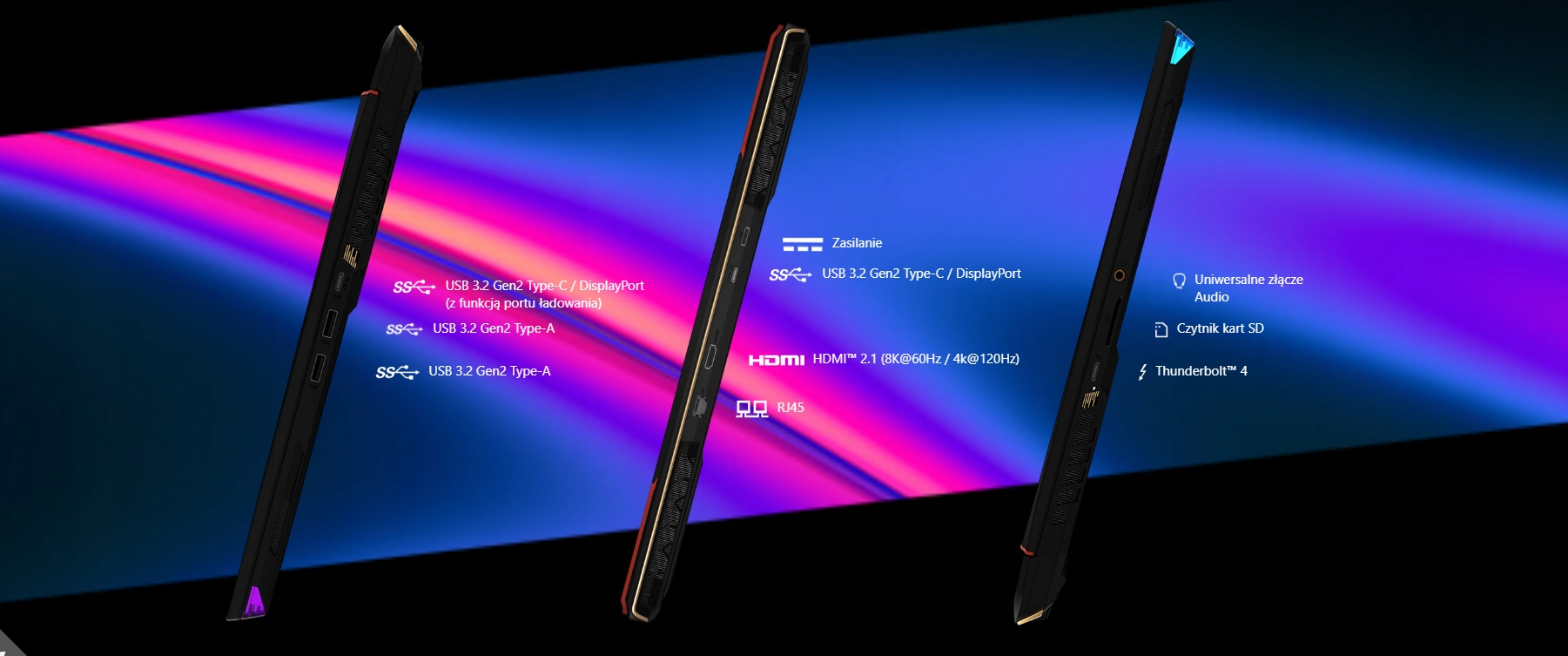 Laptop gamingowy MSI GE68 Raider i7-13700HX QHD 240Hz 32/1TB RTX 4070 DDR5 Stan opakowania oryginalne