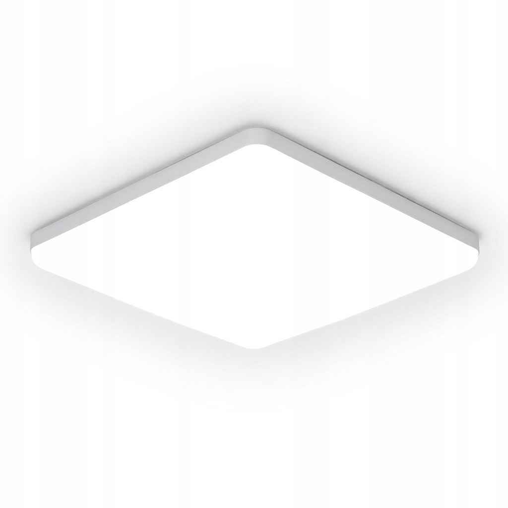 Lampa Sufitowa Plafon Led Kwadrat Łazienkowy Natynkowy 43W 4000K