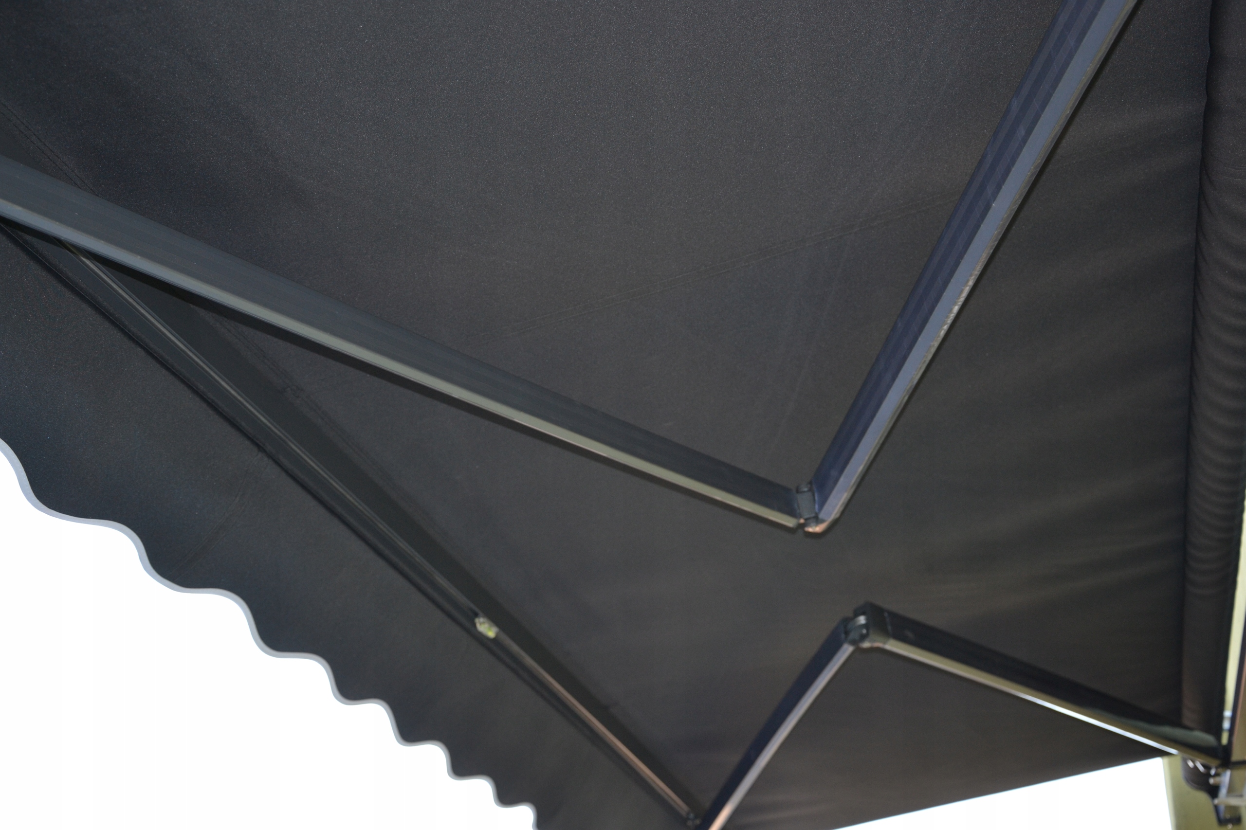 MARKIZA 400x250 + UV50 BALKONOWA TARASOWA ANTRACYT , RAMA ANTRACYT.