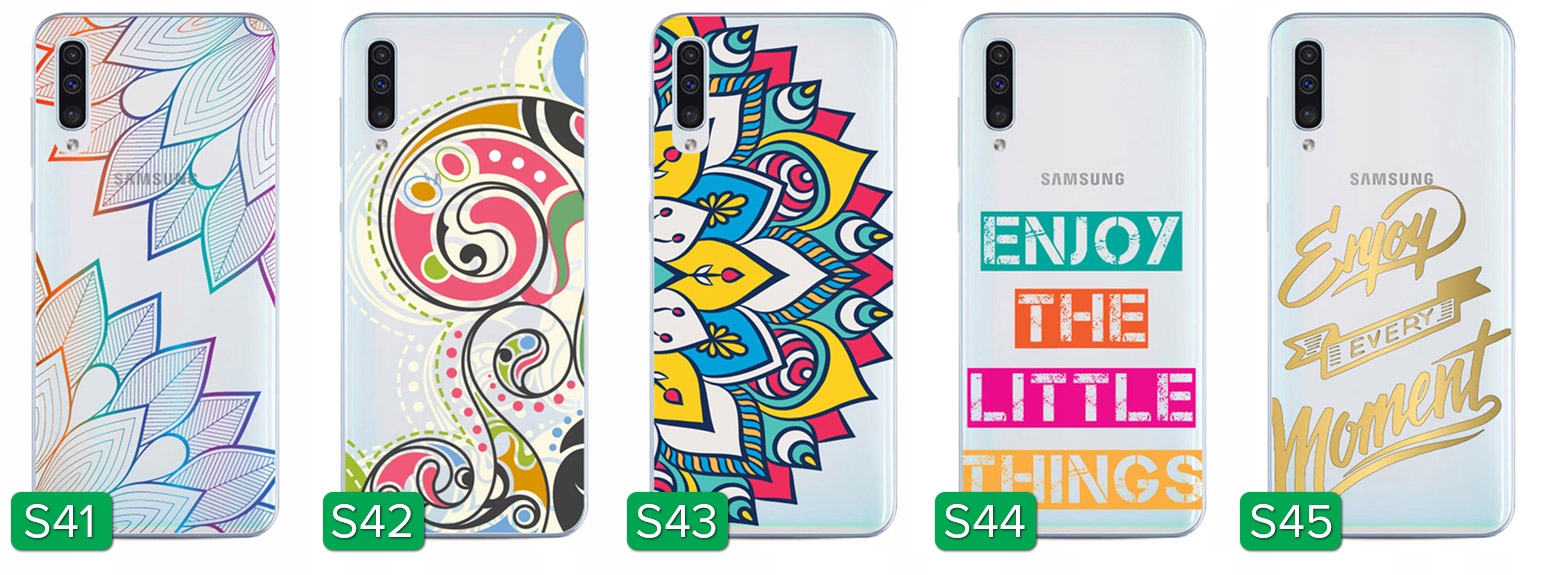 ETUI PLECKI FOTO Case OBUDOWA WZORY SZKŁO do Samsung A50 / A30s / A50s Typ plecki
