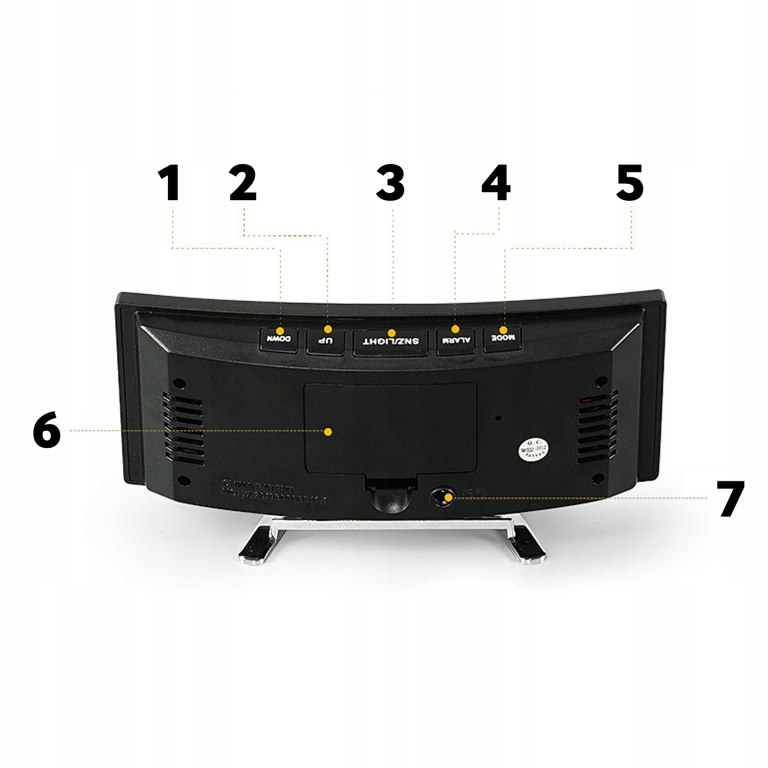 ZEGAR CYFROWY ELEKTRONICZNY BUDZIK LED TERMOMETR Typ budzik