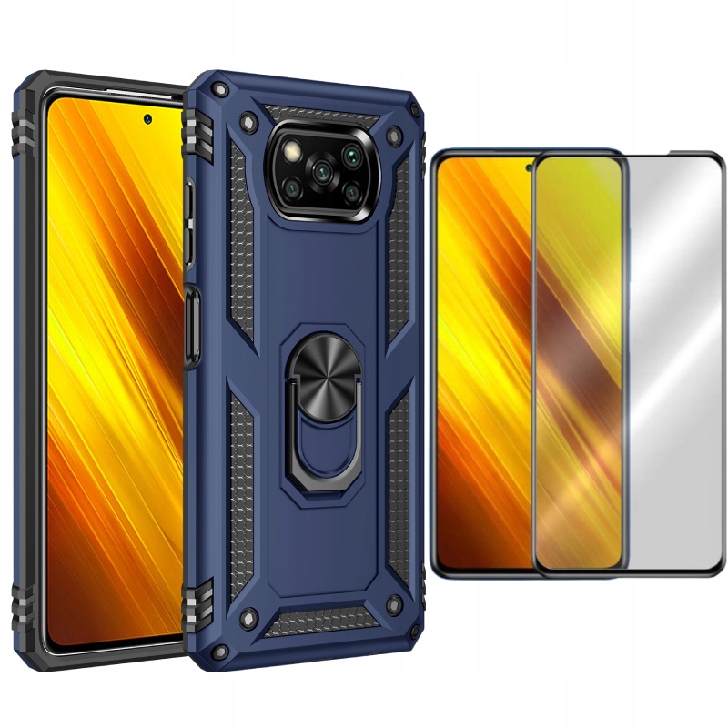 

Etui Pancerne Ring Nx Do Poco X3 Nfc + Szkło