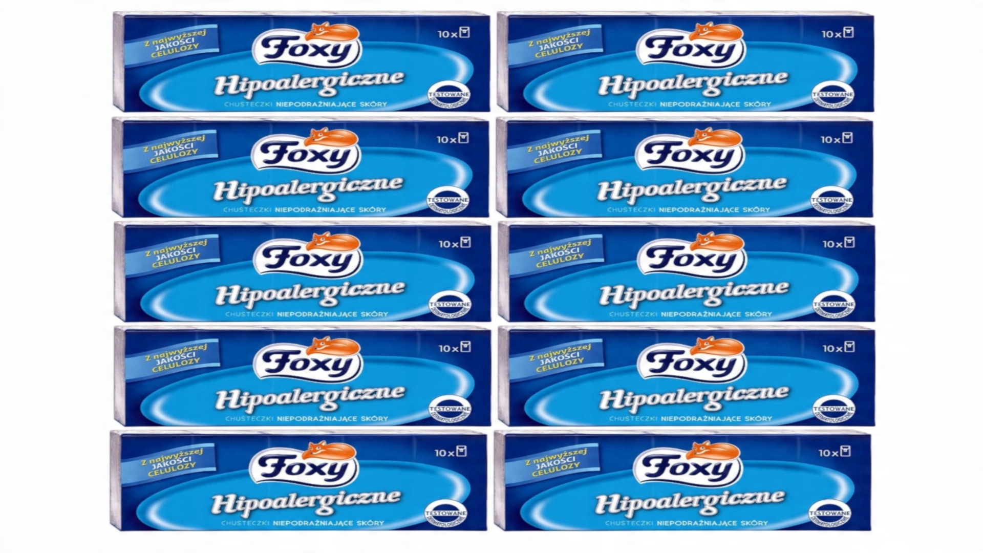 

100 X Foxy Chusteczki 9 Szt Hipoalergiczne