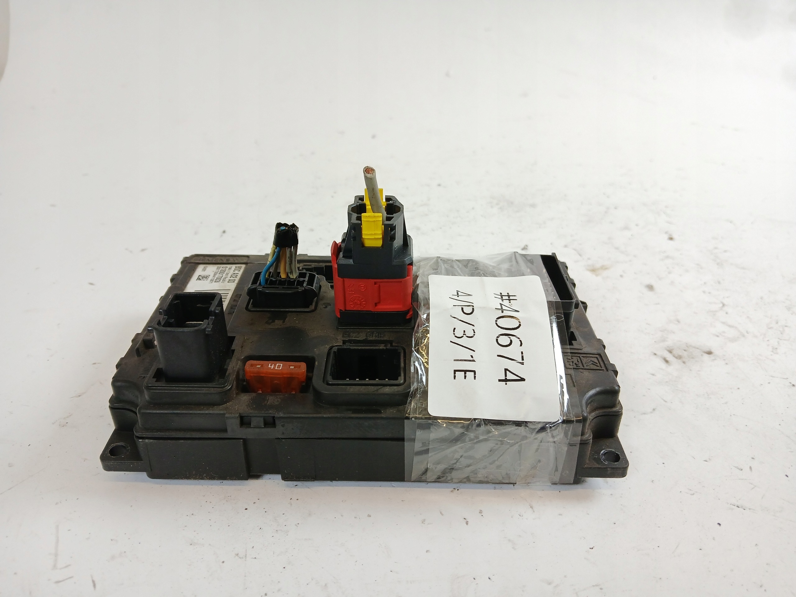PEUGEOT 407 fuse box BSC 9656148080