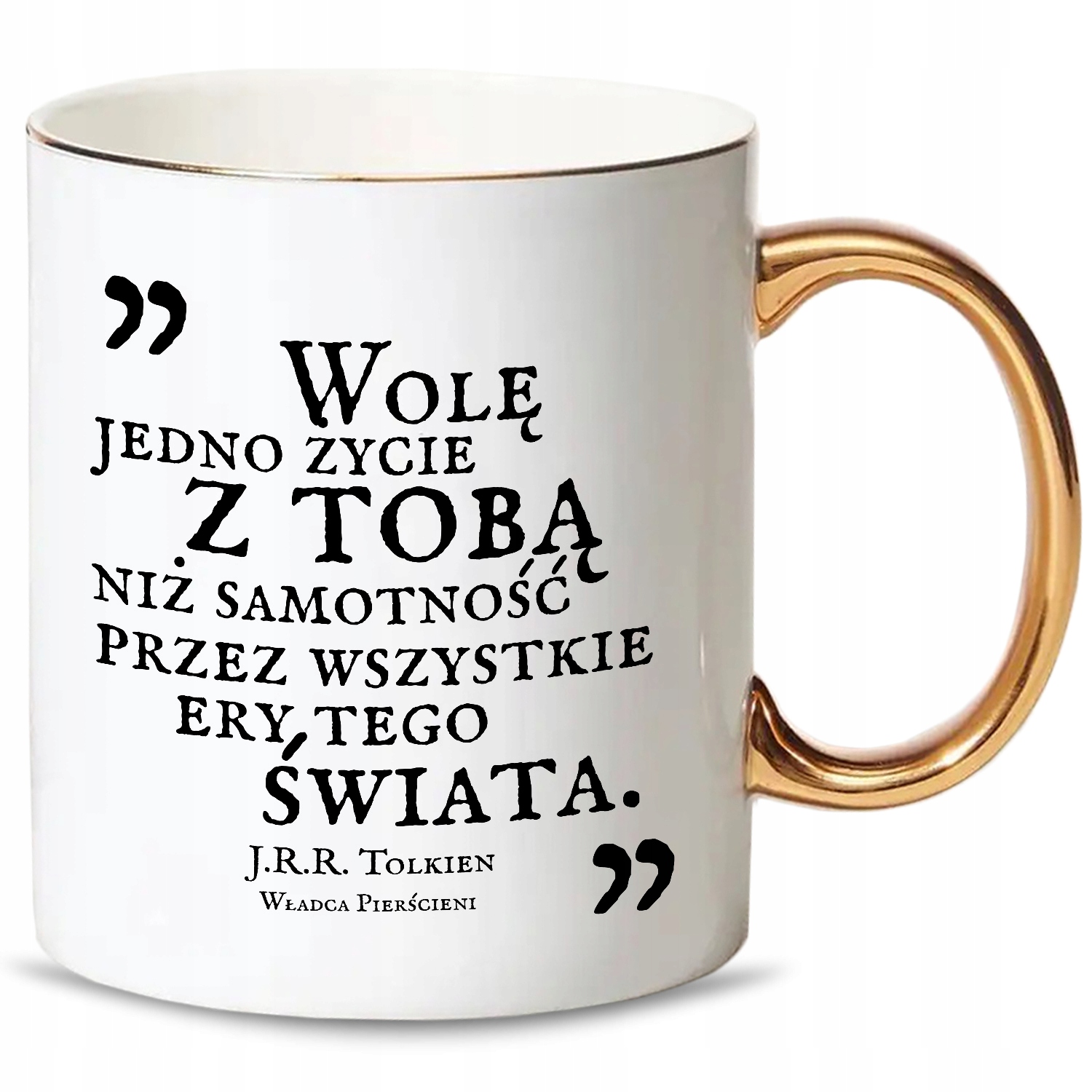 

Kubek Złoty Uchwyt dla Fana Władcy Pierścieni MiX