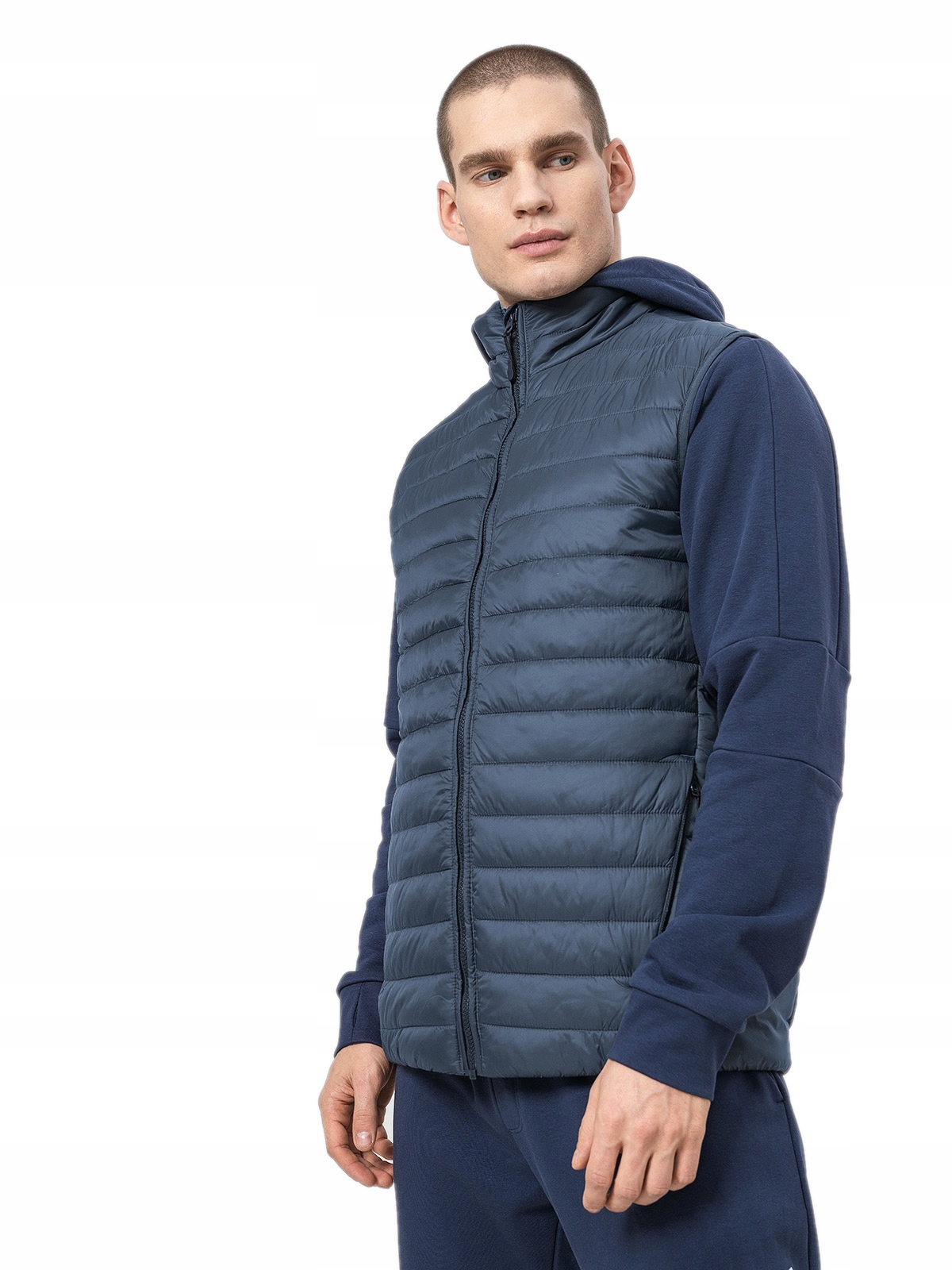 4F MĘSKA KAMIZELKA PUCHOWA BEZRĘKAWNIK KUMP001 Rozmiar M