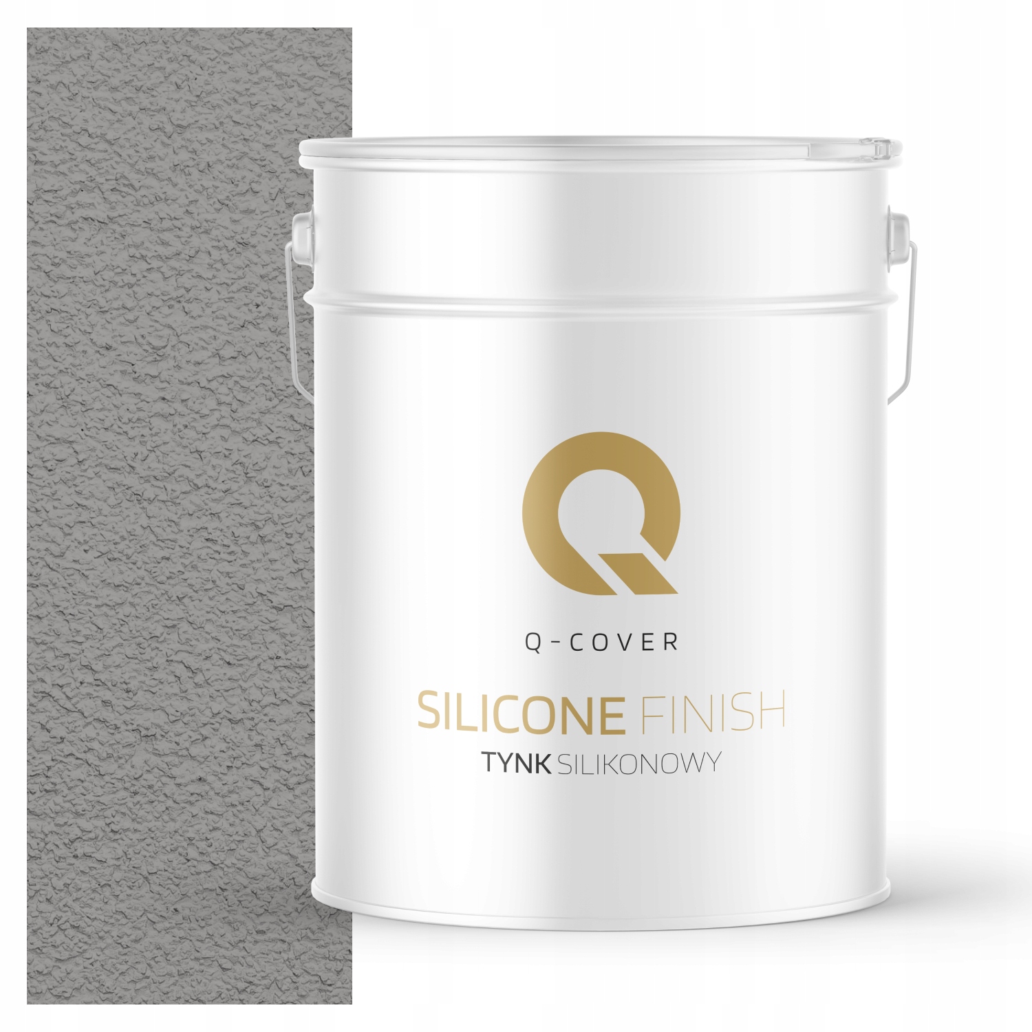 Fasádní Silikonová Omítka Šedá Platinová Šedá 15KG Granulace 1.0 mm F264