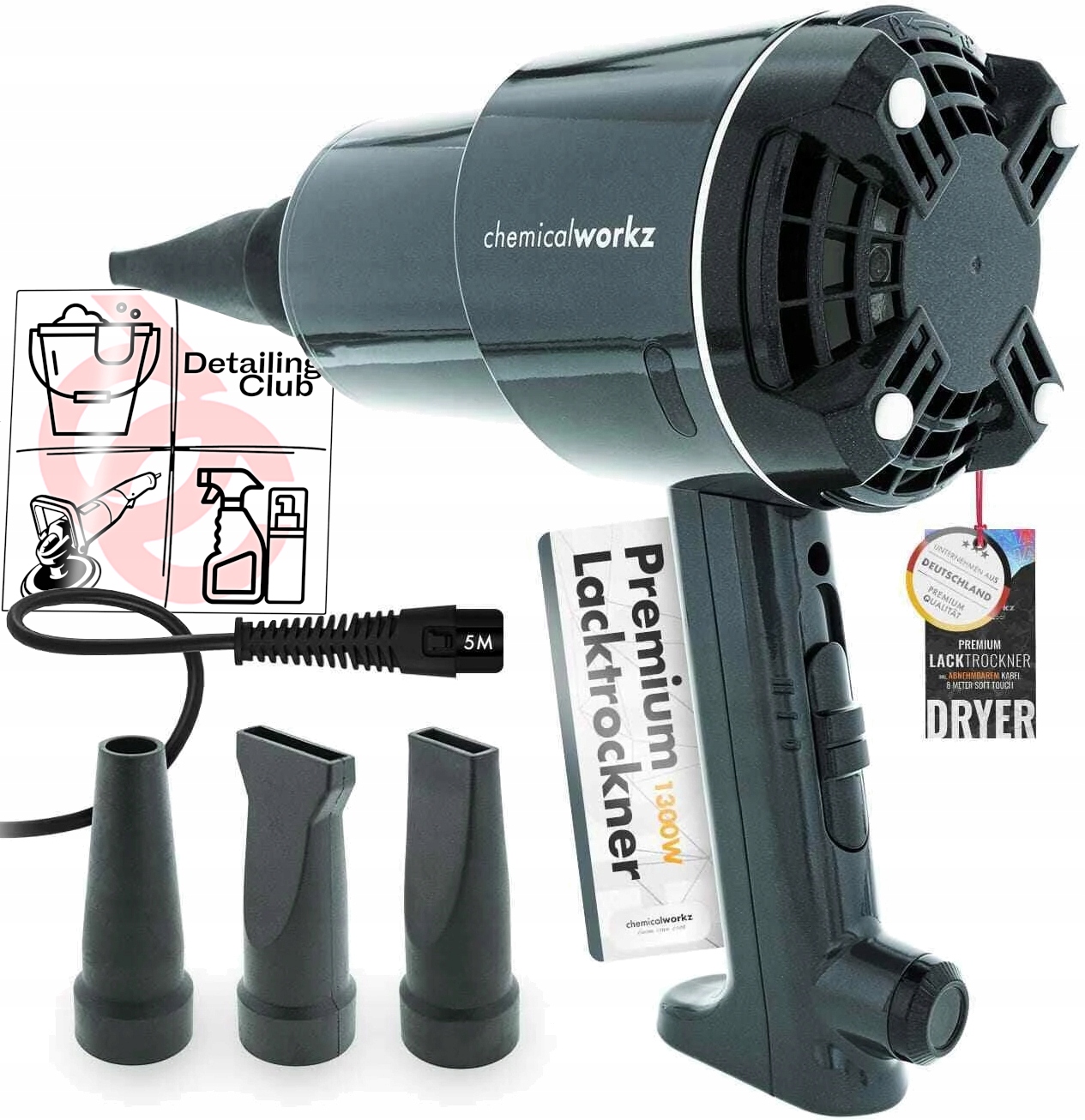 CHEMICALWORKZ DRYER LACKTROCKNER - DMUCHAWA OSUSZANIE AUTA REGULACJA 1300W