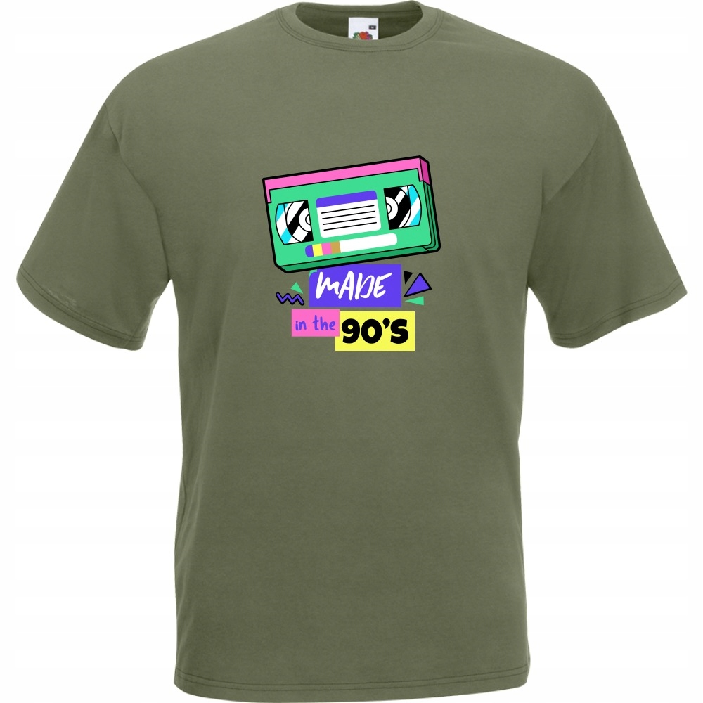 

Koszulka kaseta made in 90's XL oliwkowa