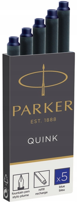 

Naboje Parker do pióra wiecznego 5szt. Niebieskie