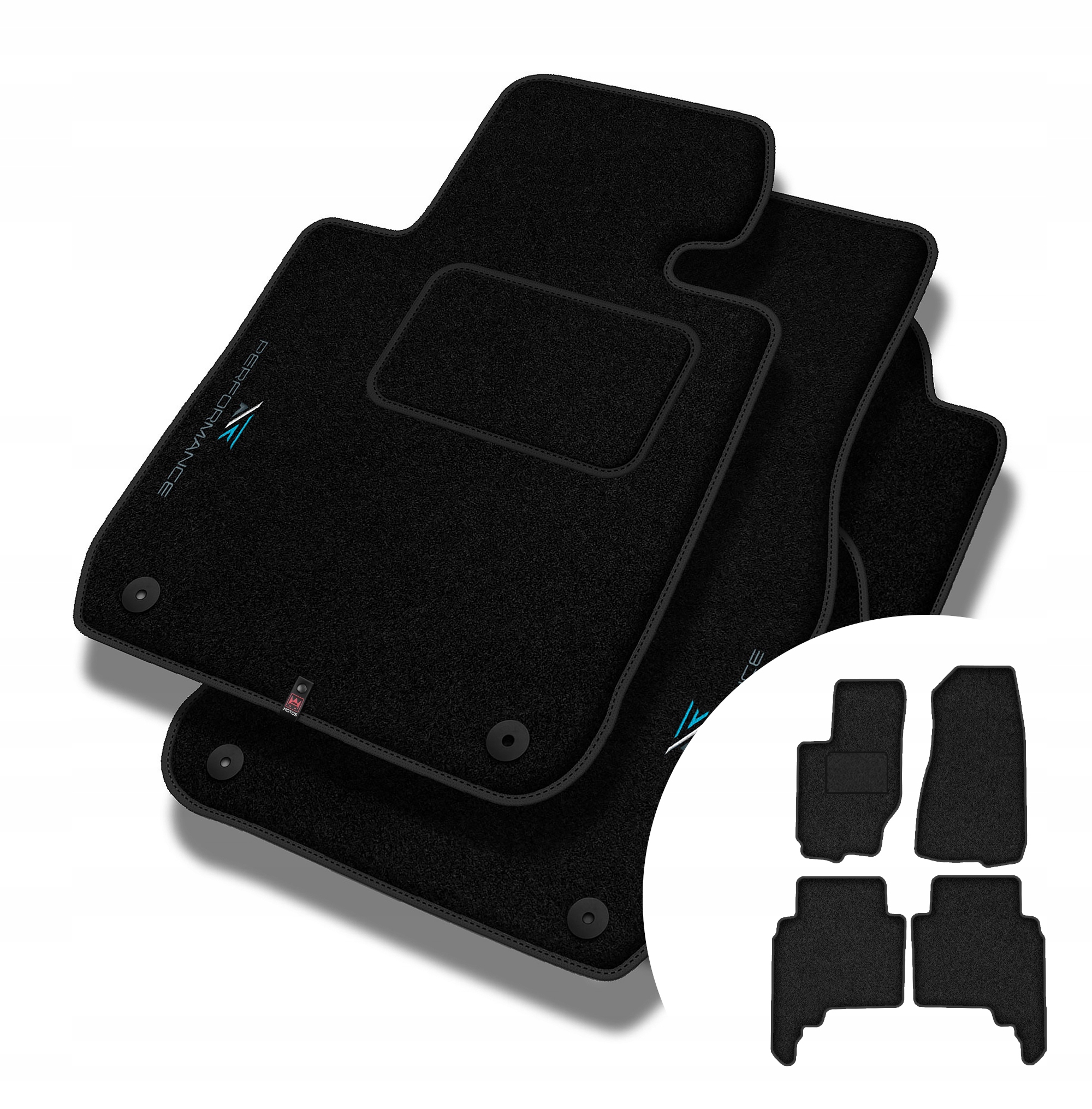 Velurové koberce Performance pro Jeep Grand Cherokee III (wk) 2004-2010