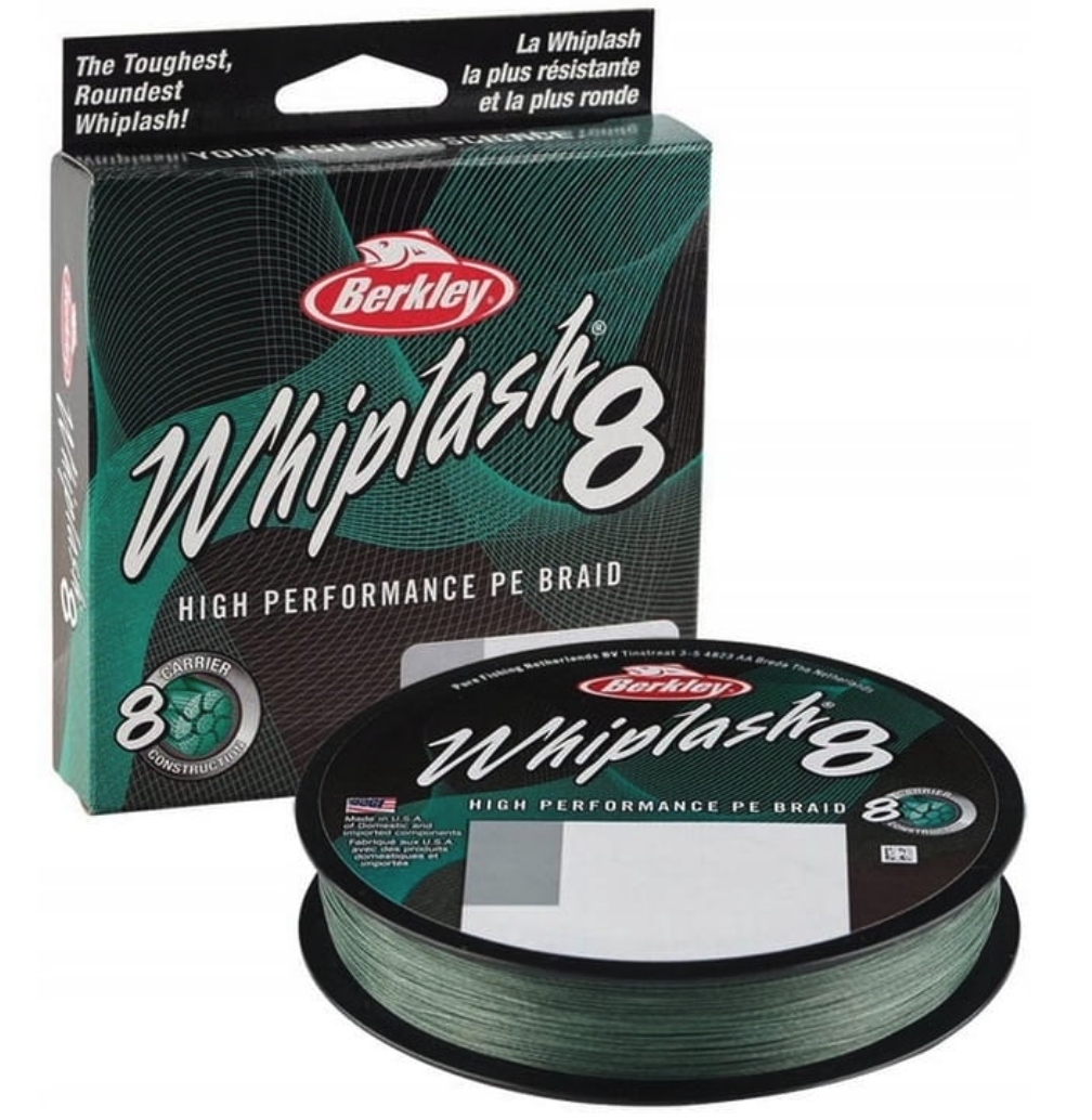 Berkley Whiplash X8 0,16MM 300M 20,9KG Green