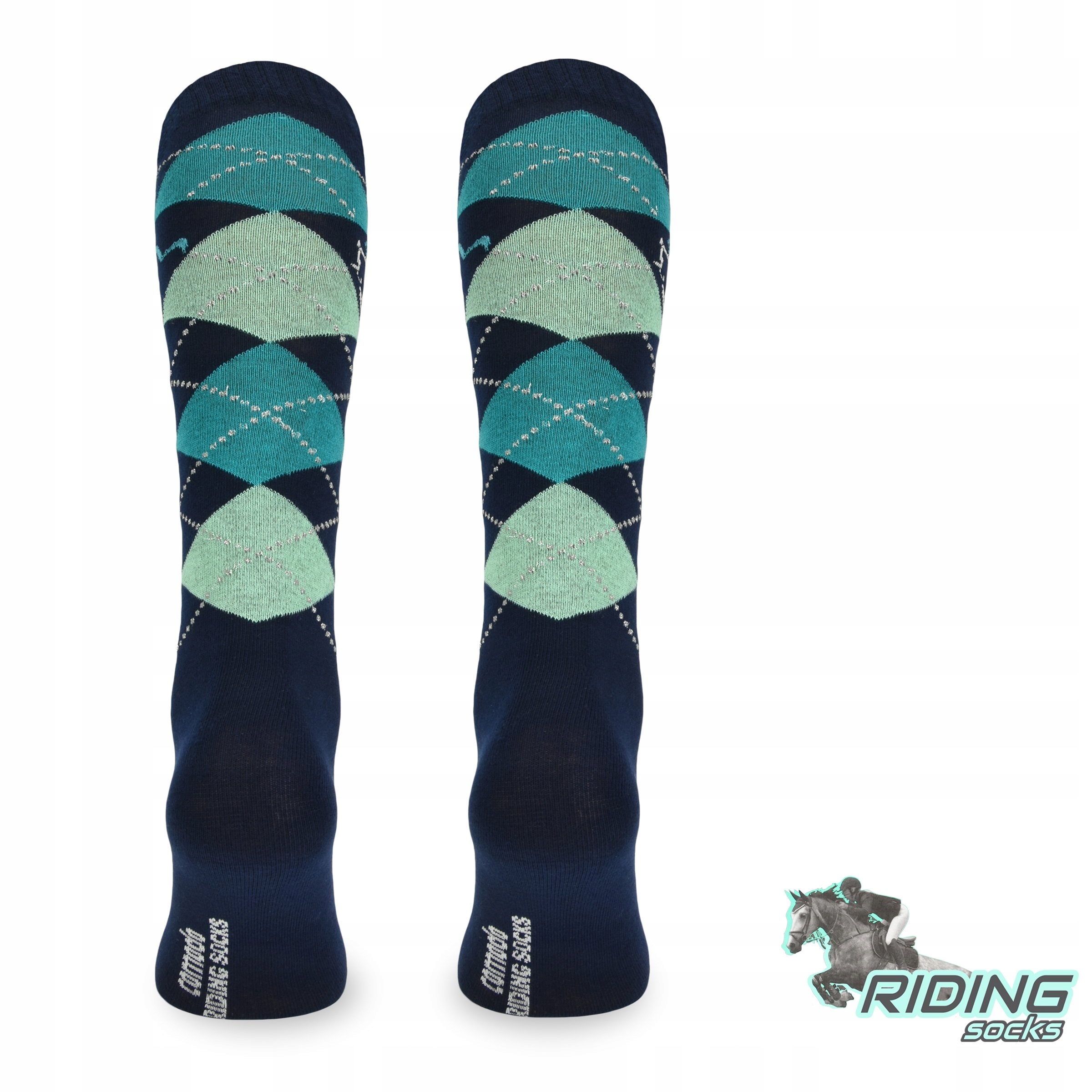 Dziecięce skarpetki do jazdy konnej - 80% bawełna Rozmiar 31-34