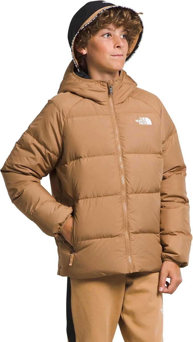 Dwustronna kurtka z kapturem The North Face Reversible Almond Butter 12 lat