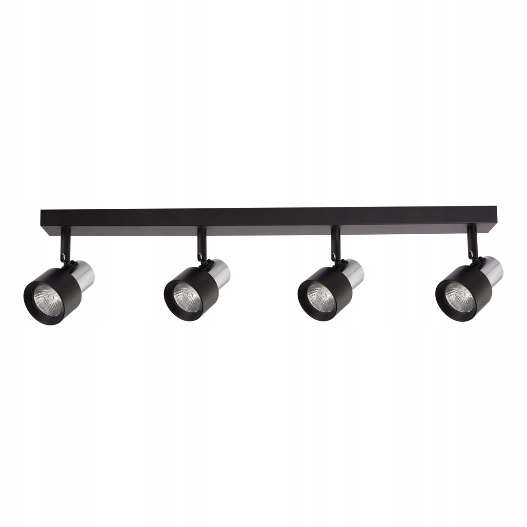 Stropní Svítidlo Cino 4xGU10 černá chrom