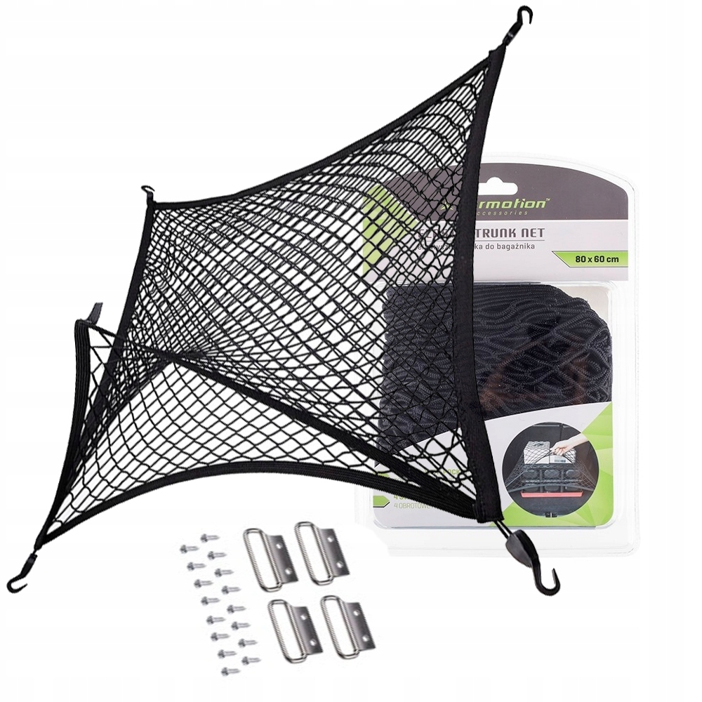 SIATKA ELASTYCZNA 80X60CM DWUWARSTWOWA BAGAŻNIK