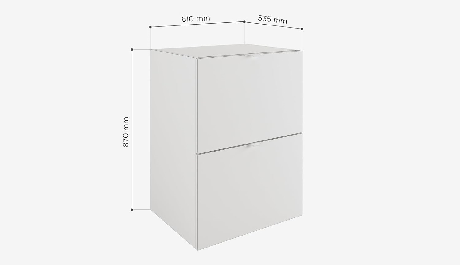 Szafka na pralkę DORA 130 x 90 x 56 cm zabudowa pralki półka antracyt Głębokość mebla 56 cm