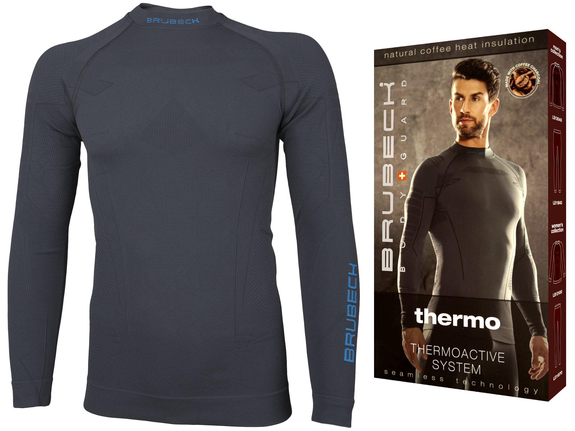 Brubeck Thermo pánská mikina LS13040 termoakty, velikost S